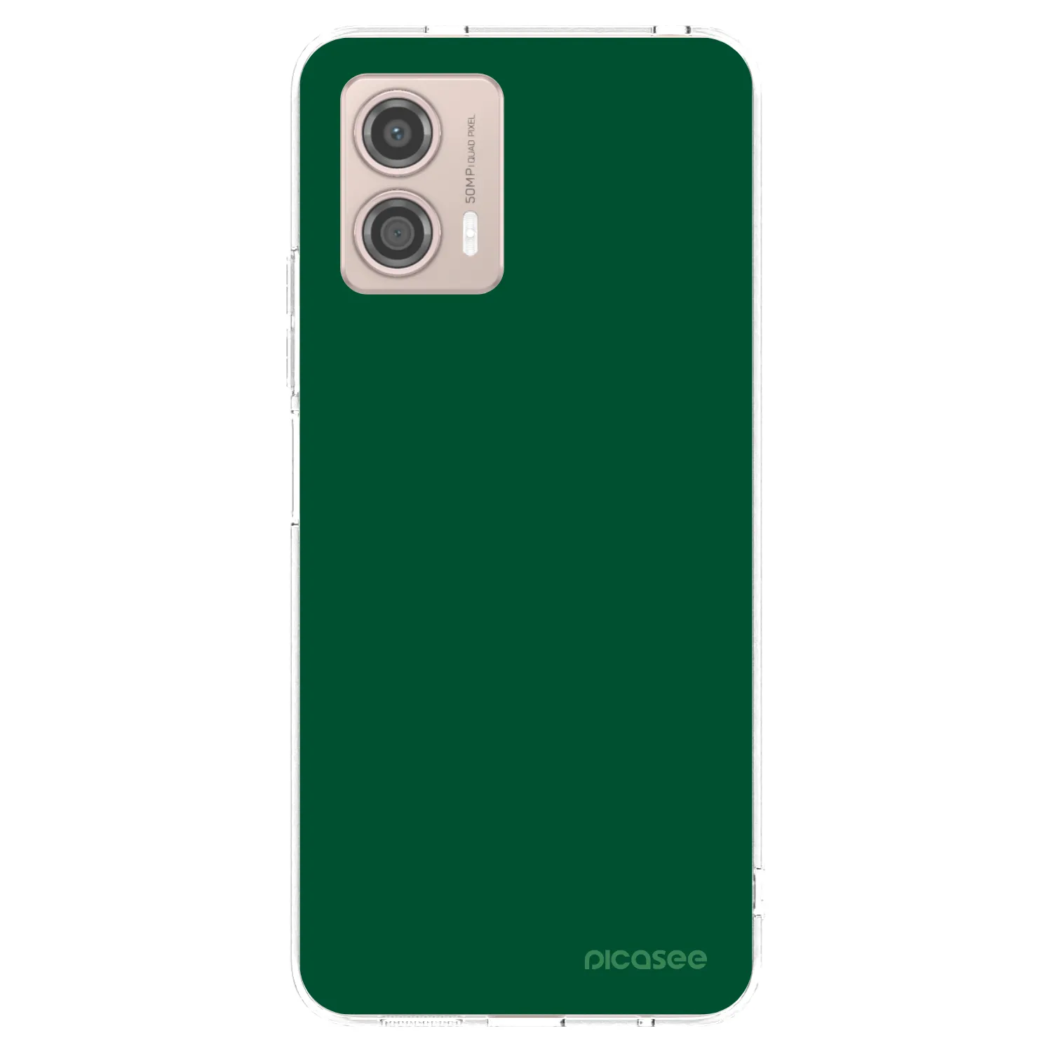Picasee silikonska prozirna maskica za Motorola Moto G53 5G - Green Gleam