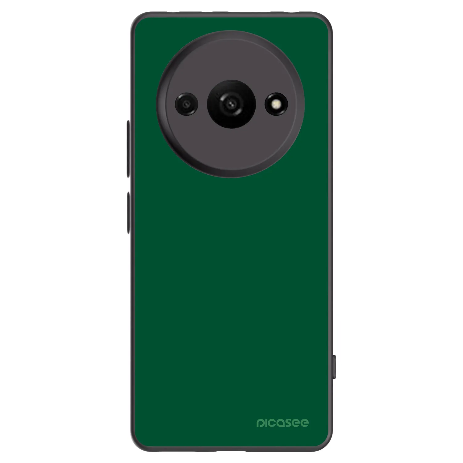 Picasee crna silikonska maskica za Xiaomi Redmi A3 - Green Gleam