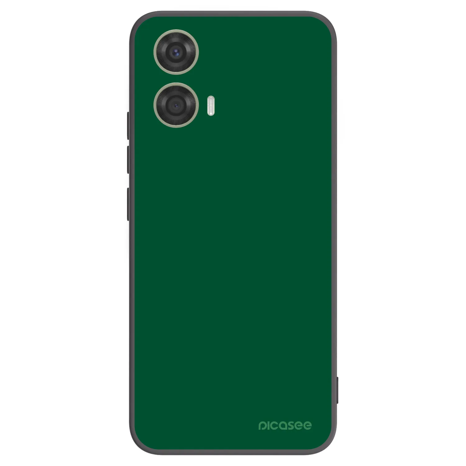 Picasee crna silikonska maskica za Motorola Moto G24 - Green Gleam