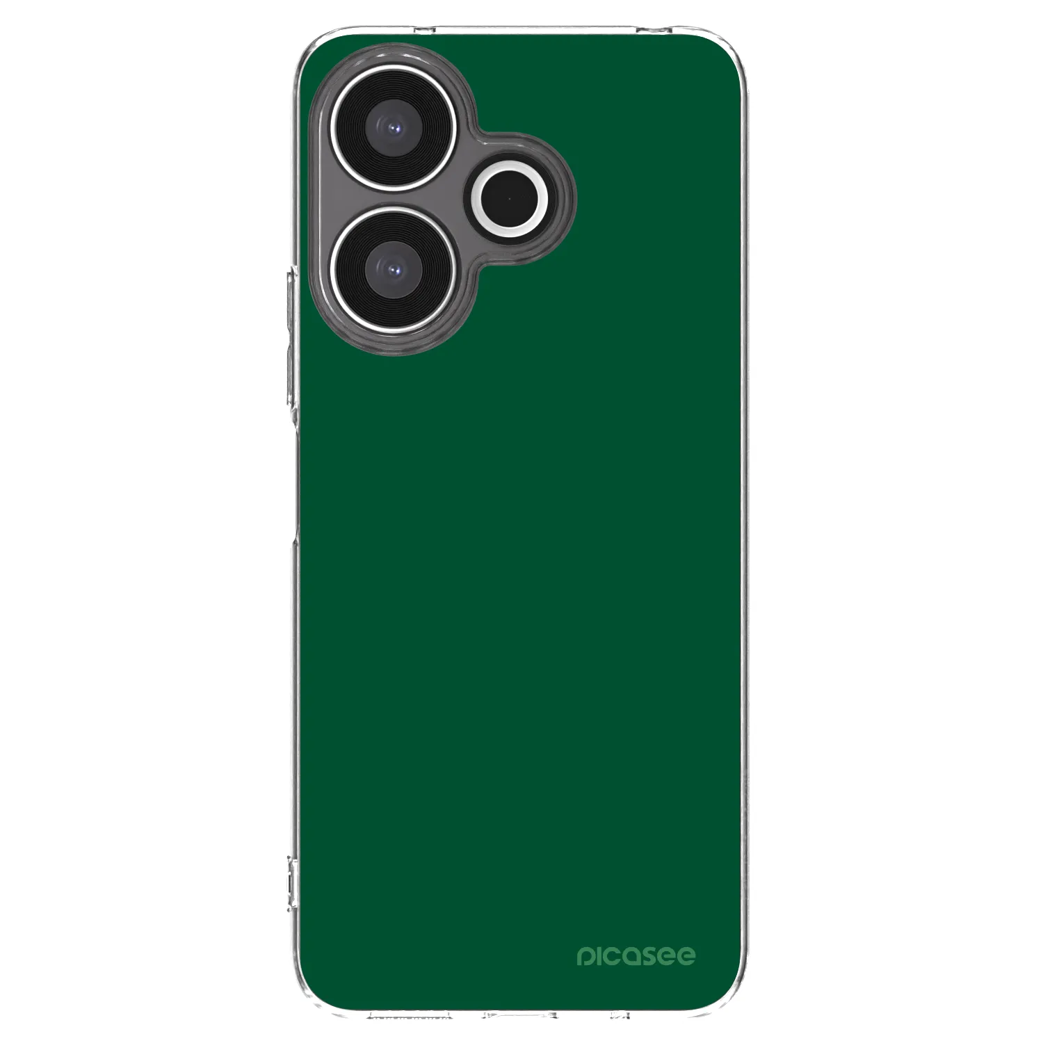 Picasee silikonska prozirna maskica za Xiaomi Redmi 13 4G - Green Gleam