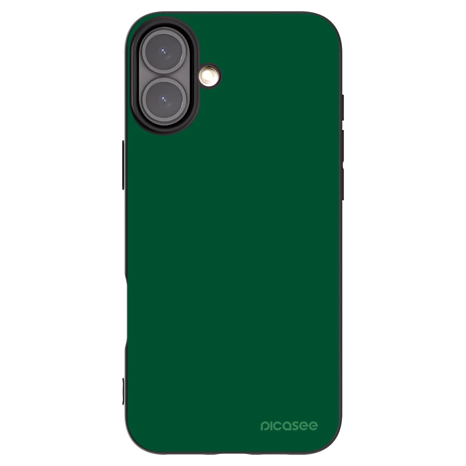 Picasee crna silikonska maskica za Apple iPhone 16 Plus - Green Gleam