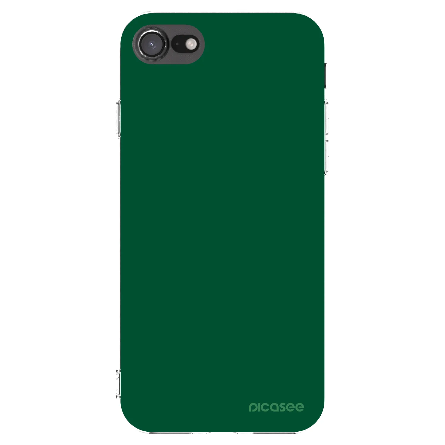 Picasee silikonska prozirna maskica za Apple iPhone 7 - Green Gleam