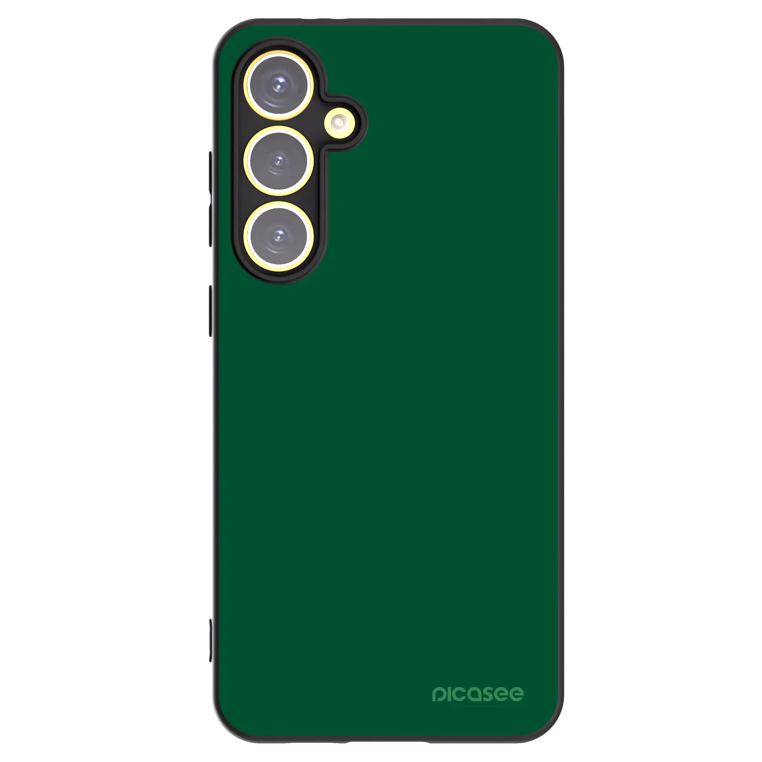 Picasee crna silikonska maskica za Samsung Galaxy S24 FE S721B - Green Gleam