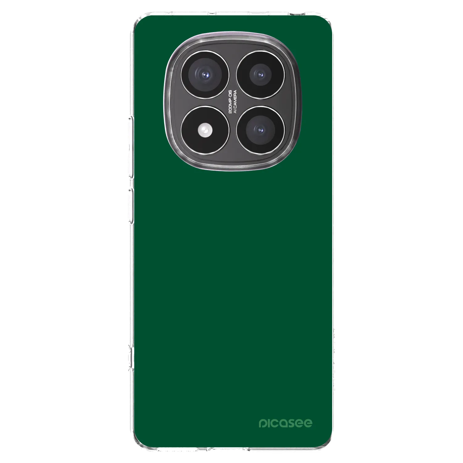 Picasee silikonska prozirna maskica za Xiaomi Redmi Note 14 Pro+ 5G - Green Gleam