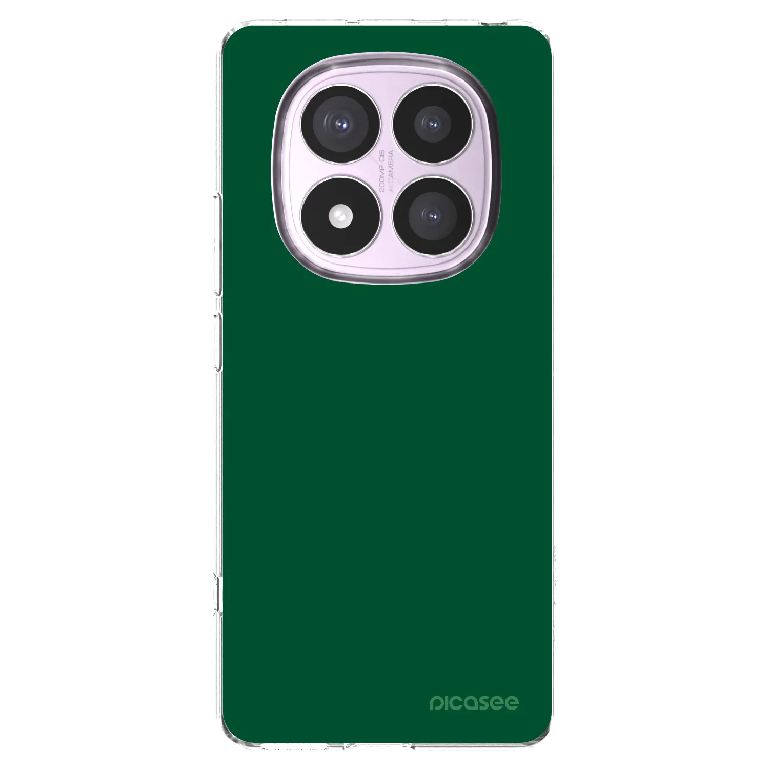 Picasee silikonska prozirna maskica za Xiaomi Redmi Note 14 Pro 5G - Green Gleam