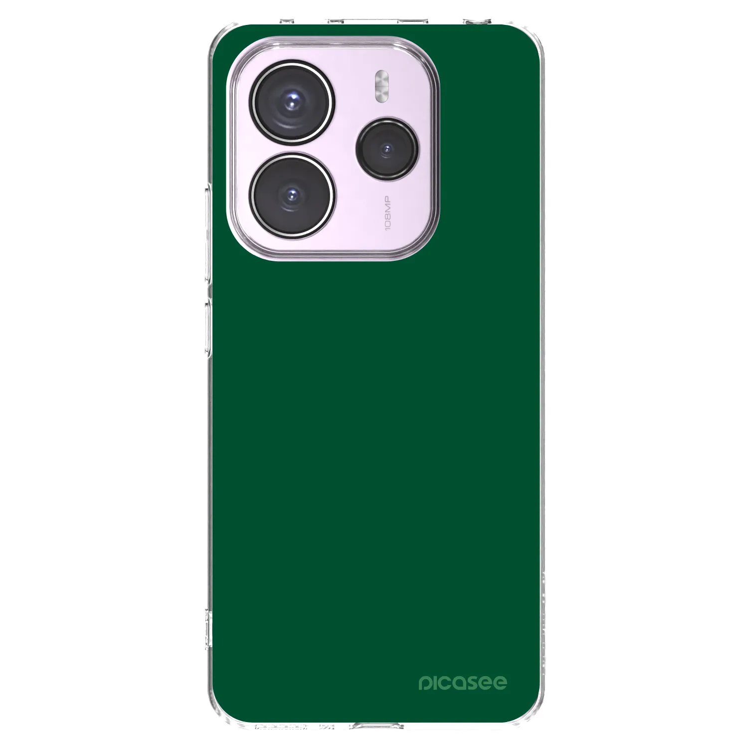 Picasee silikonska prozirna maskica za Xiaomi Redmi Note 14 5G - Green Gleam