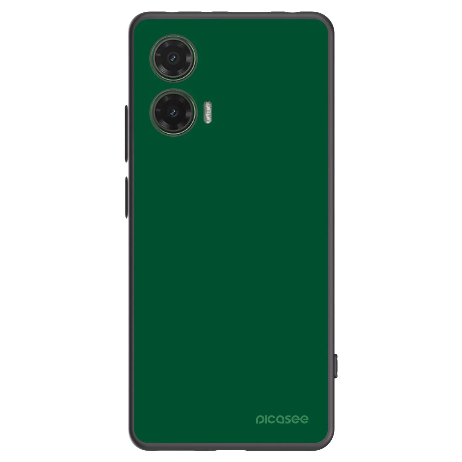 Picasee crna silikonska maskica za Motorola Moto G35 5G - Green Gleam