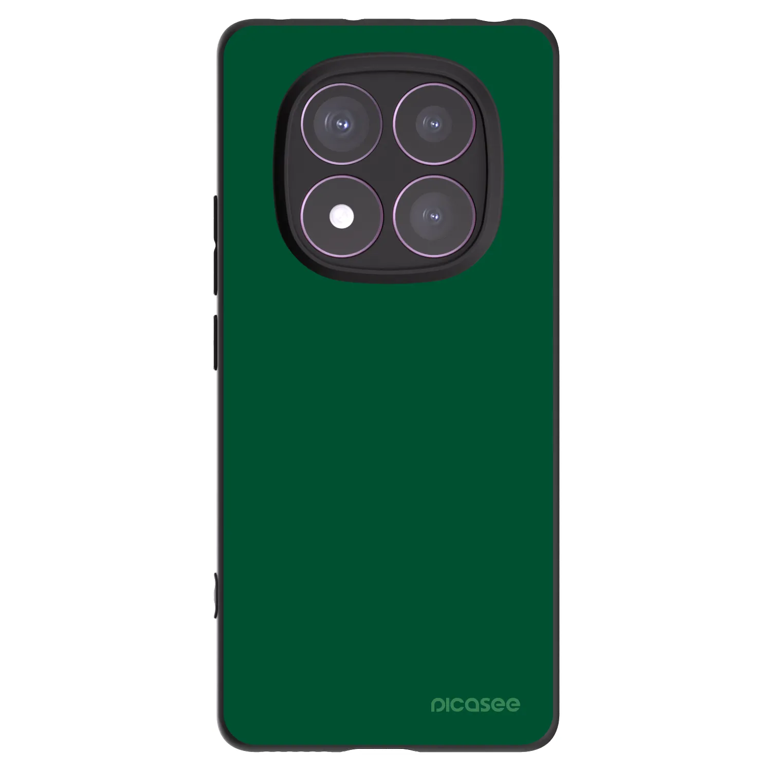 Picasee crna silikonska maskica za Xiaomi Redmi Note 14 Pro 4G - Green Gleam