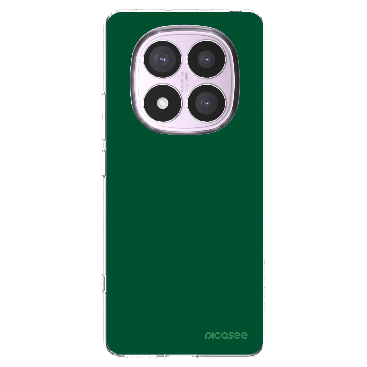 Picasee silikonska prozirna maskica za Xiaomi Redmi Note 14 Pro 4G - Green Gleam