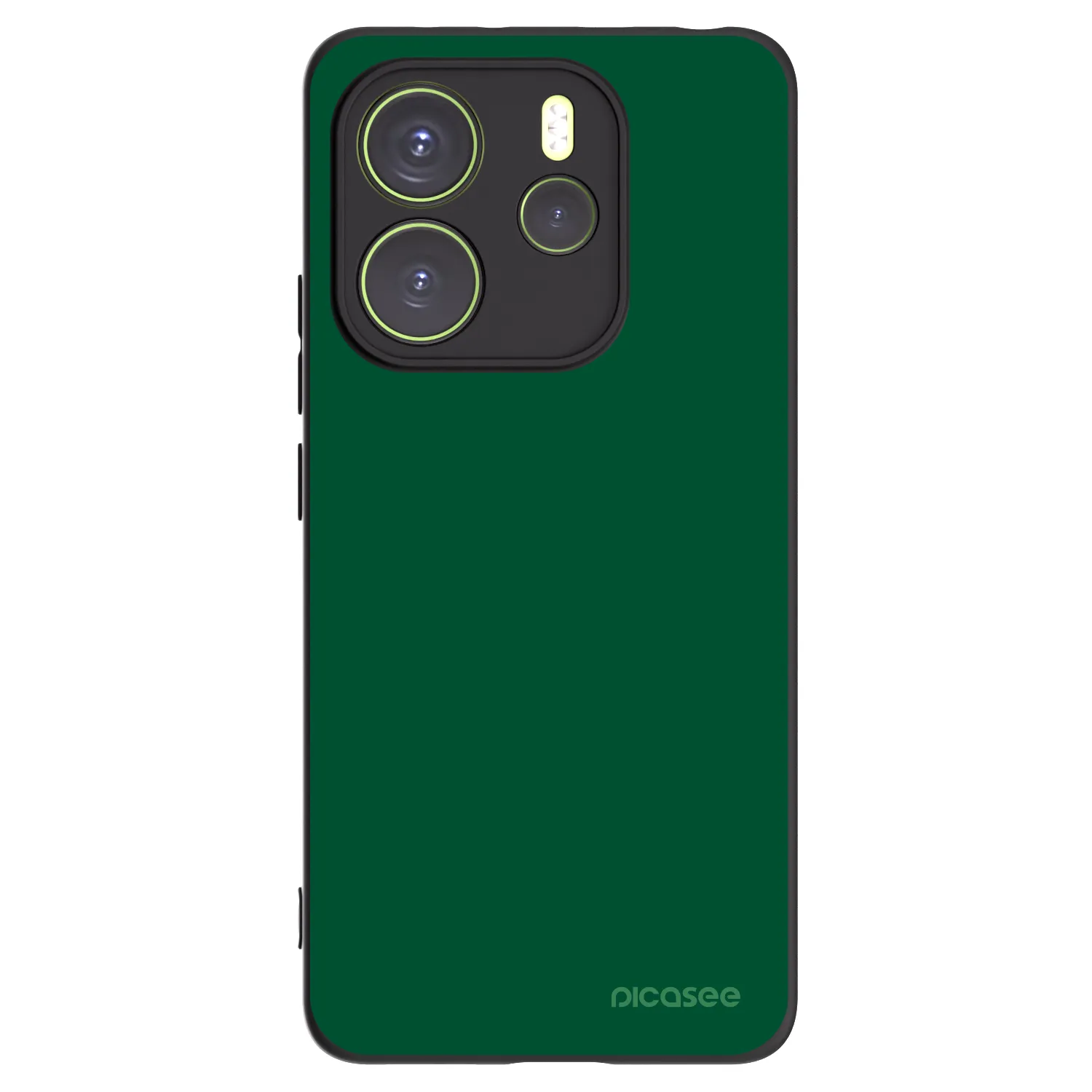 Picasee crna silikonska maskica za Xiaomi Redmi Note 14 4G - Green Gleam
