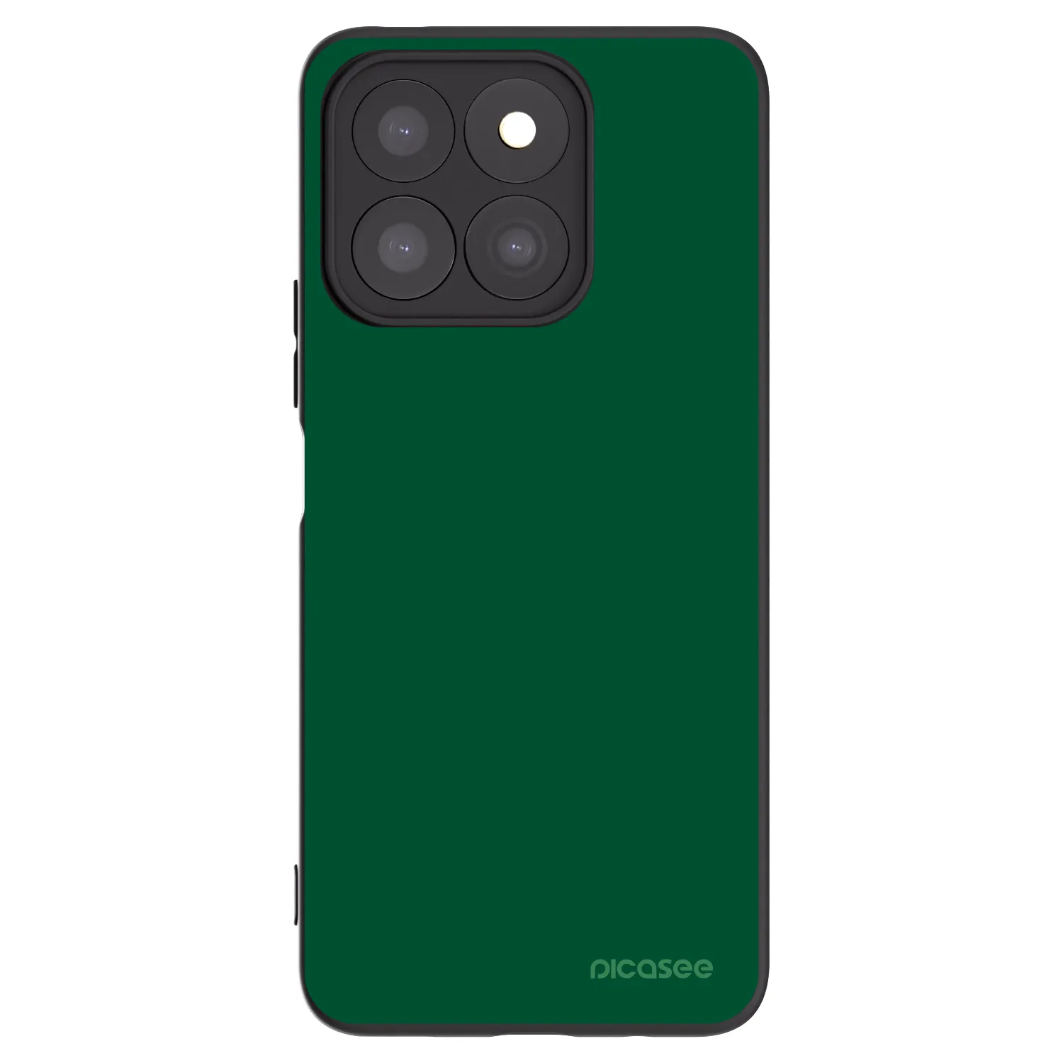 Picasee crna silikonska maskica za Honor X8c - Green Gleam