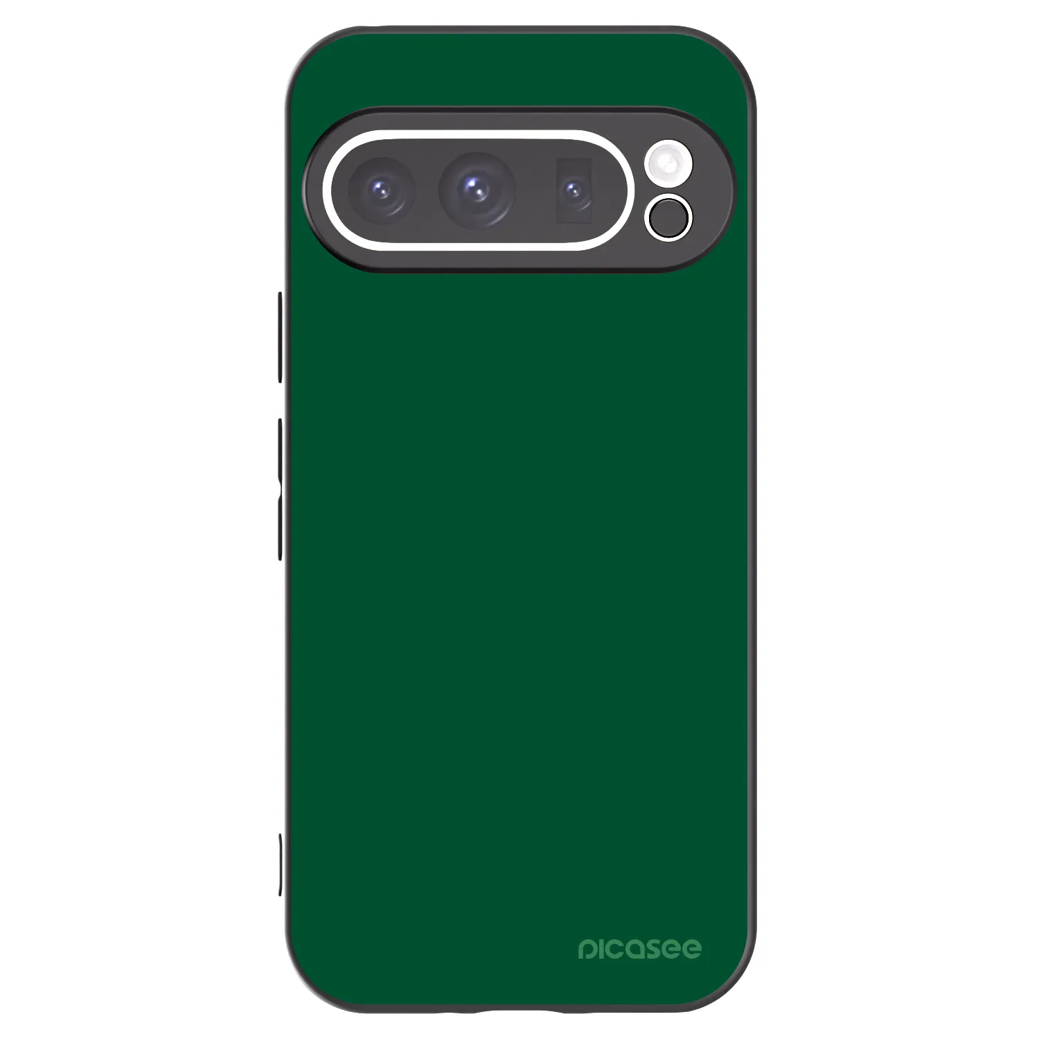 Picasee crna silikonska maskica za Google Pixel 9 Pro - Green Gleam