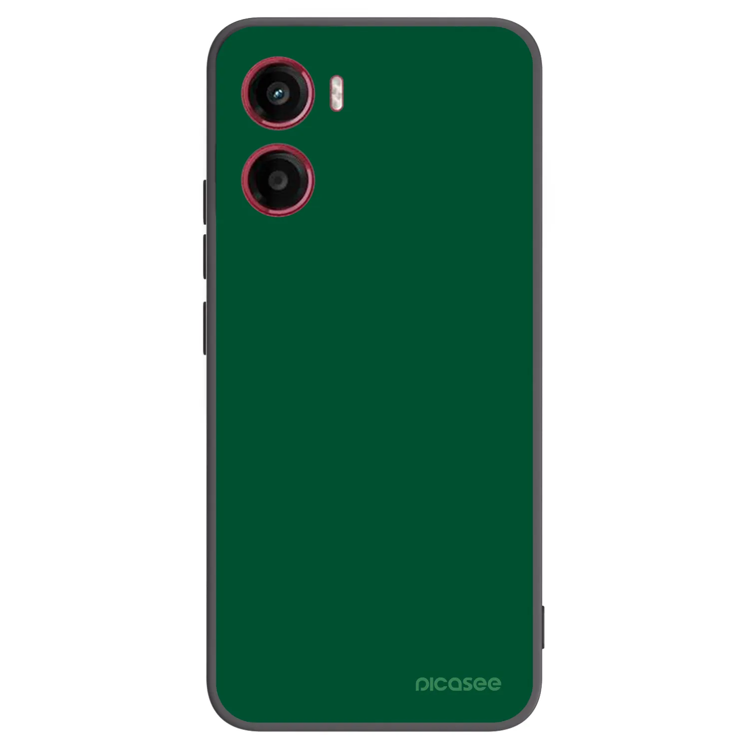 Picasee crna silikonska maskica za Motorola Moto G05 - Green Gleam