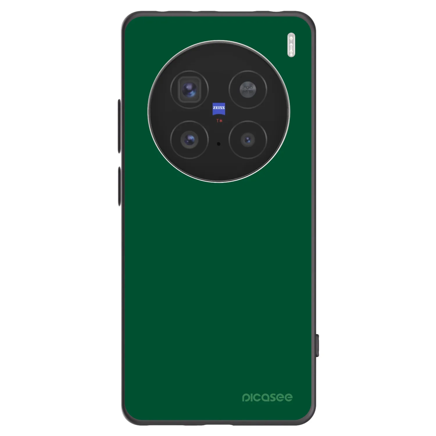 Picasee crna silikonska maskica za Vivo X200 Pro - Green Gleam