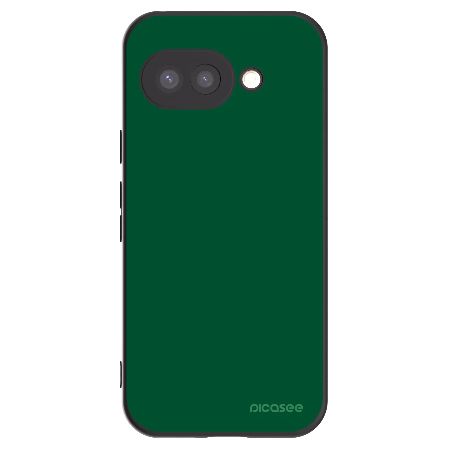 Picasee crna silikonska maskica za Google Pixel 9a - Green Gleam