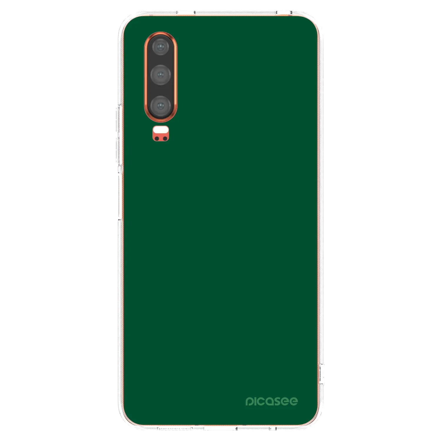 Picasee silikonska prozirna maskica za Huawei P30 - Green Gleam