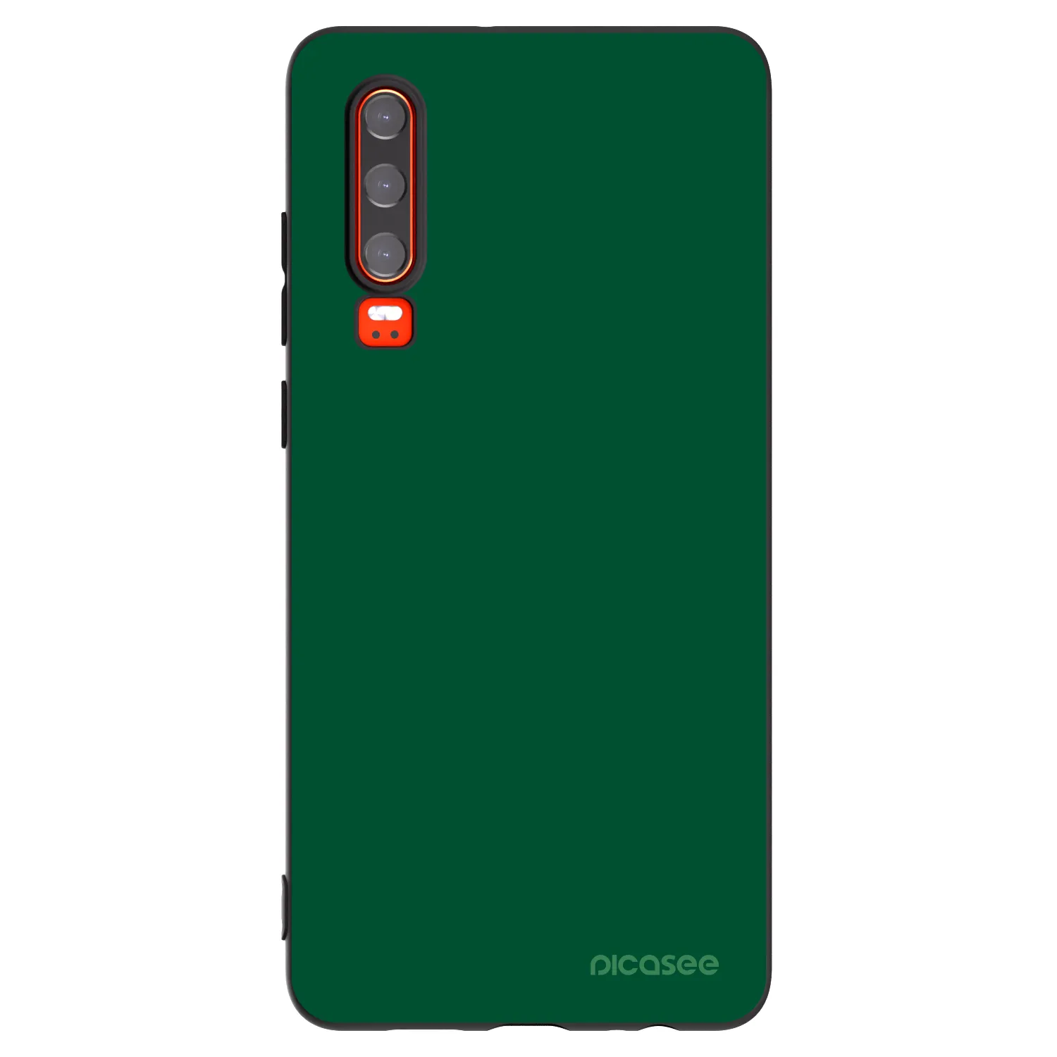 Picasee crna silikonska maskica za Huawei P30 - Green Gleam