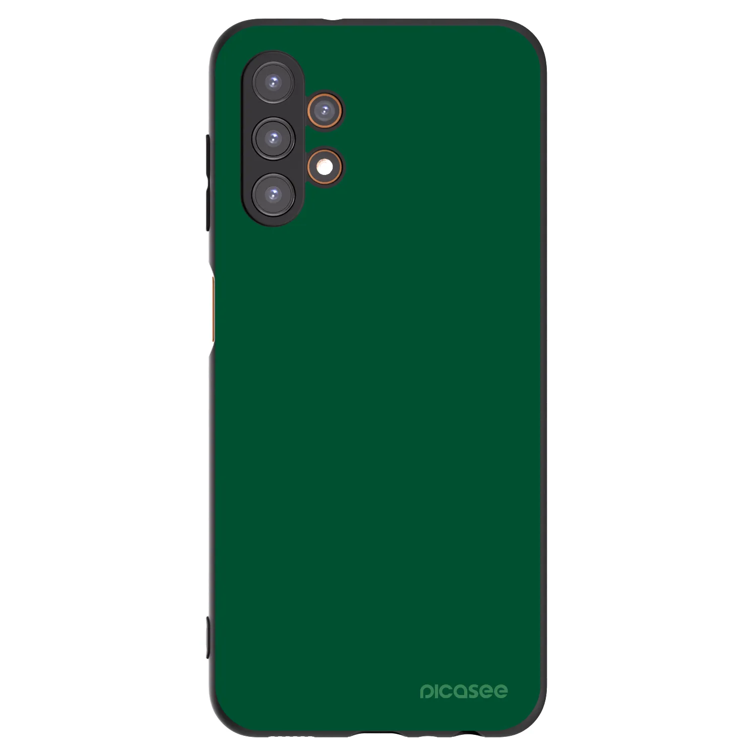 Picasee crna silikonska maskica za Samsung Galaxy A13 5G - Green Gleam