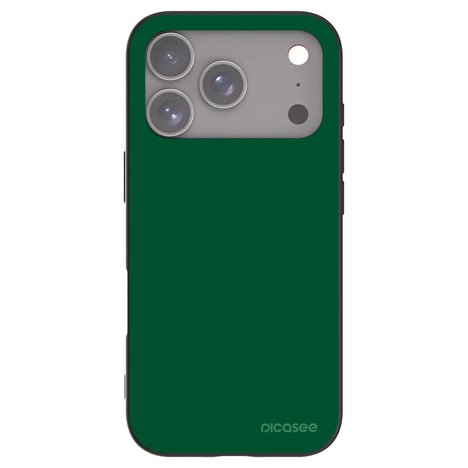 Picasee crna silikonska maskica za Apple iPhone 17 Pro - Green Gleam