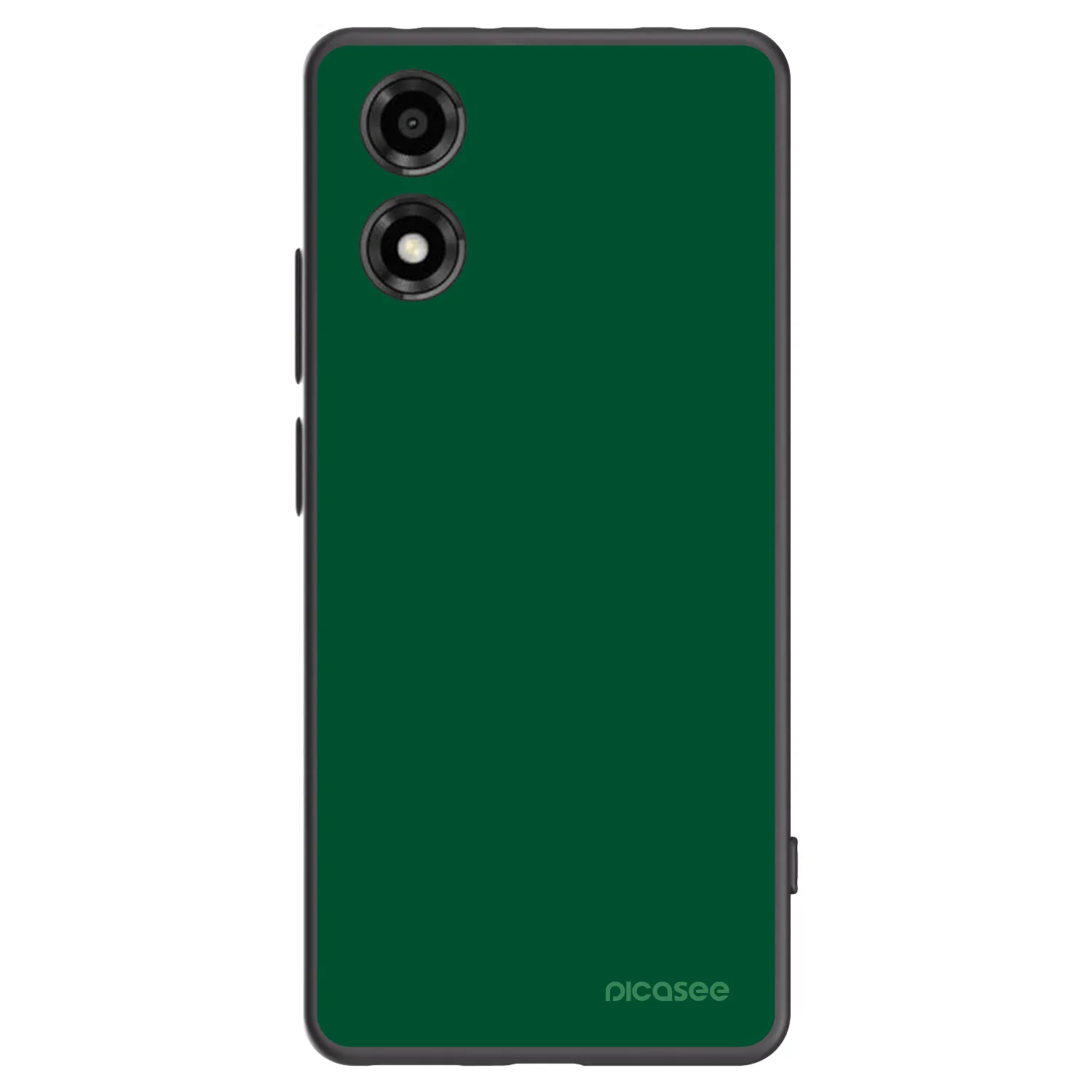 Picasee crna silikonska maskica za Motorola Moto E14 - Green Gleam