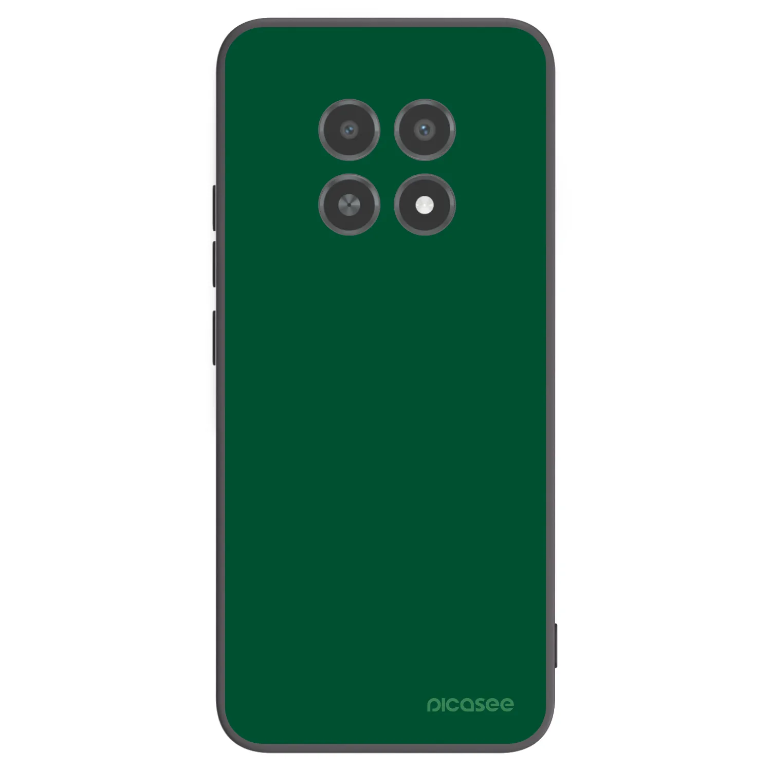 Picasee crna silikonska maskica za Realme 12X - Green Gleam