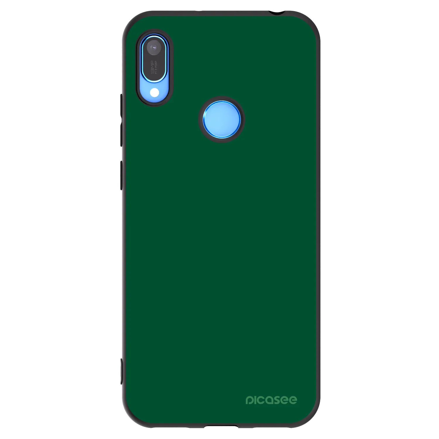Picasee crna silikonska maskica za Huawei Y6 2019 - Green Gleam