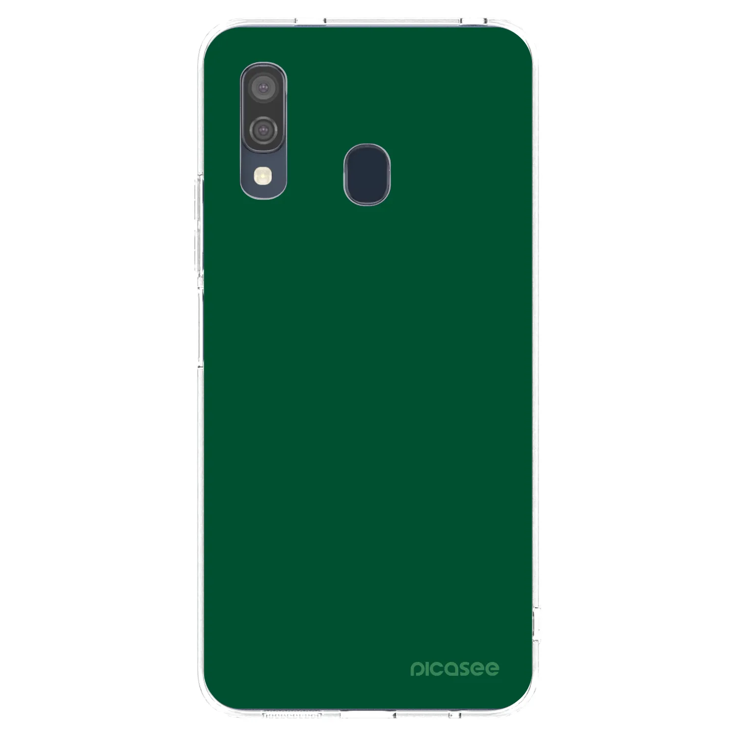 Picasee silikonska prozirna maskica za Samsung Galaxy A40 A405F - Green Gleam