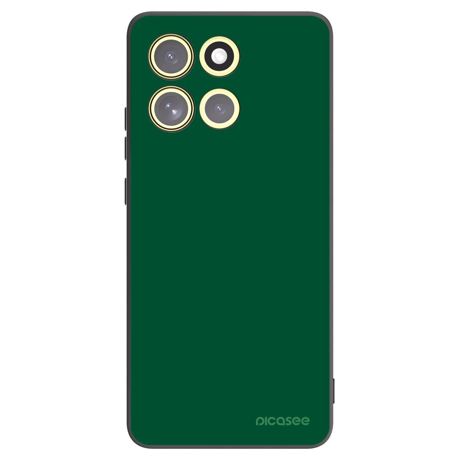 Picasee crna silikonska maskica za Motorola Moto G86 5G - Green Gleam
