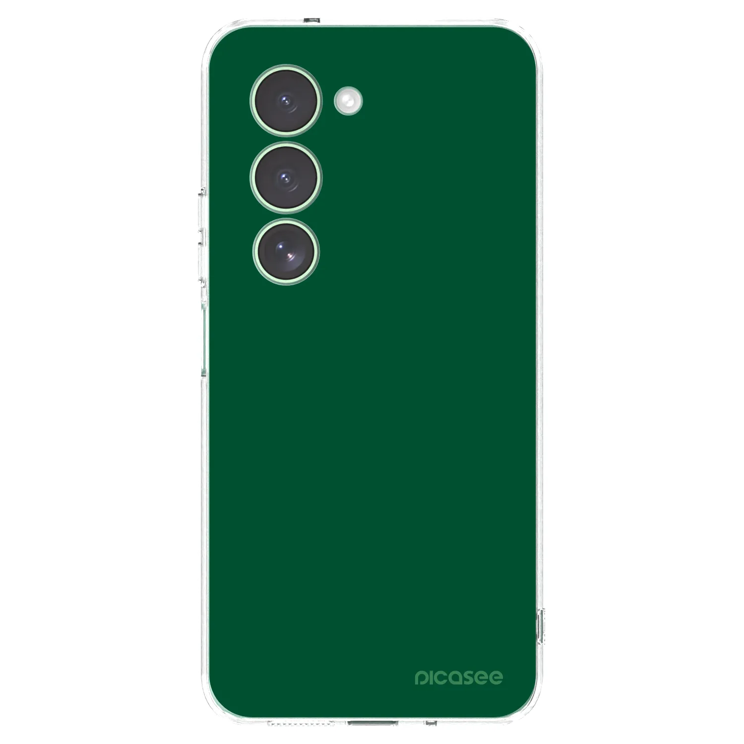 Picasee silikonska prozirna maskica za Xiaomi Redmi 15 5G - Green Gleam