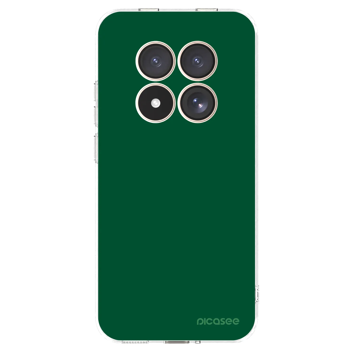 Picasee silikonska prozirna maskica za Xiaomi Redmi Note 15 Pro 4G - Green Gleam