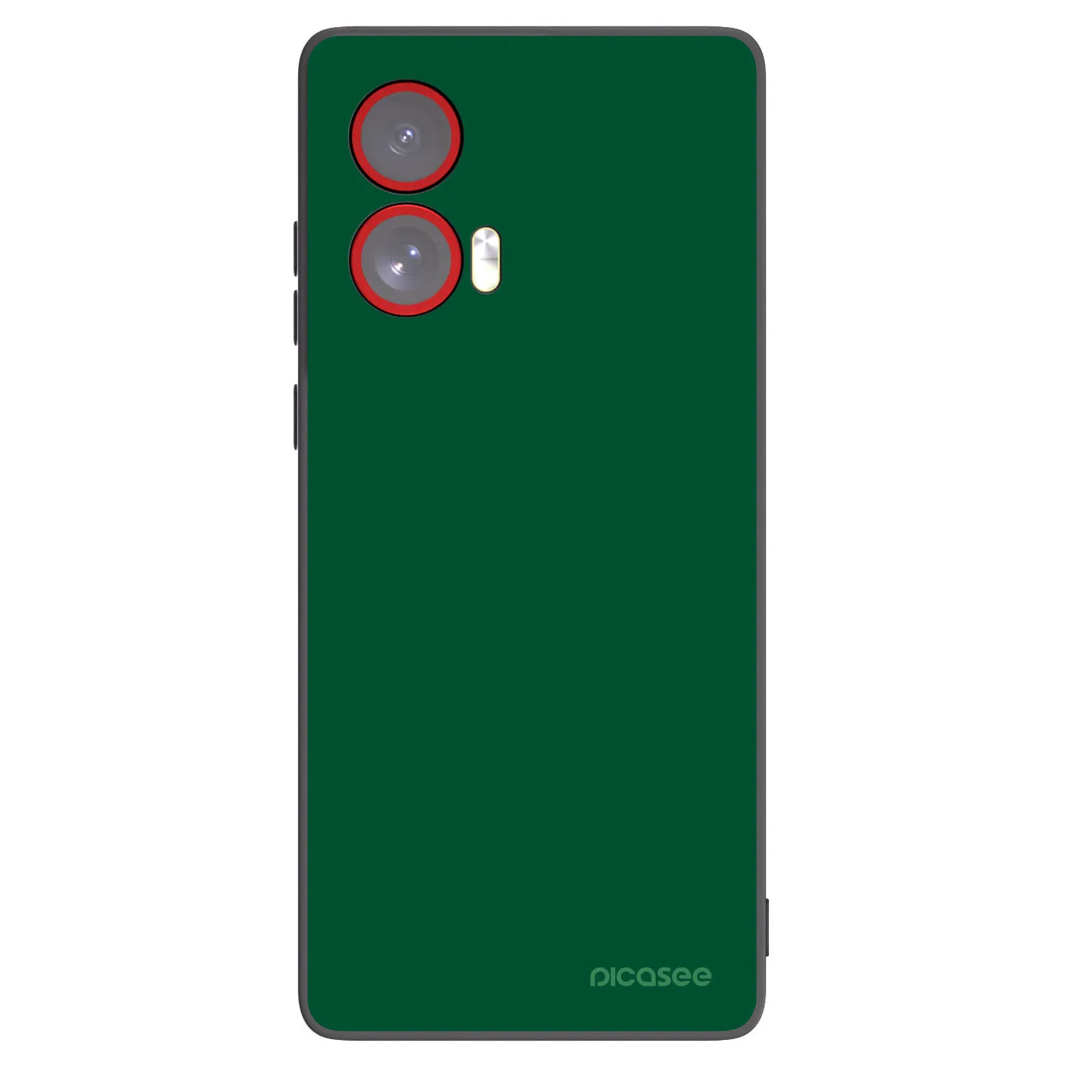 Picasee crna silikonska maskica za Motorola Edge 50 Fusion - Green Gleam