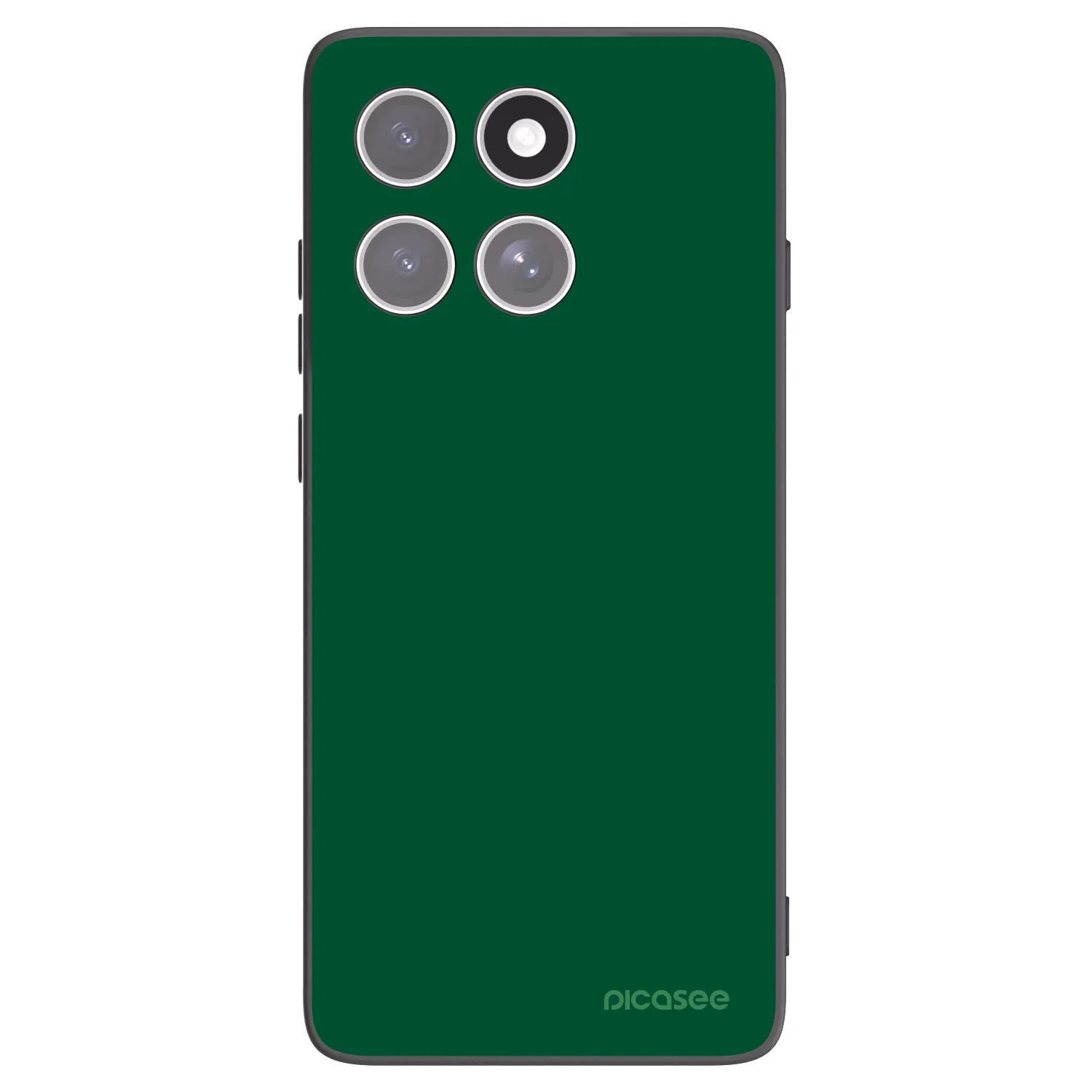 Picasee crna silikonska maskica za Motorola Edge 60 Fusion - Green Gleam