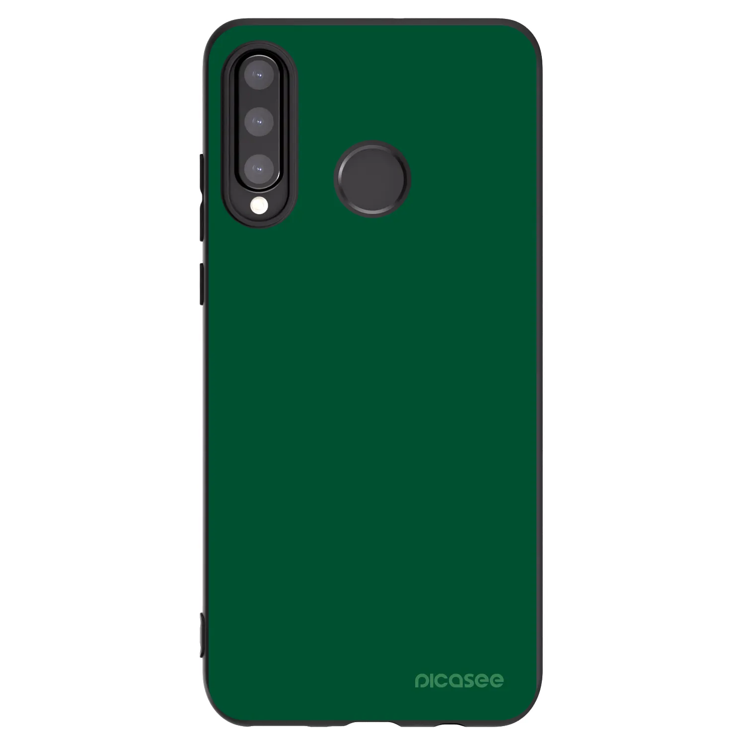 Picasee crna silikonska maskica za Huawei P30 Lite - Green Gleam