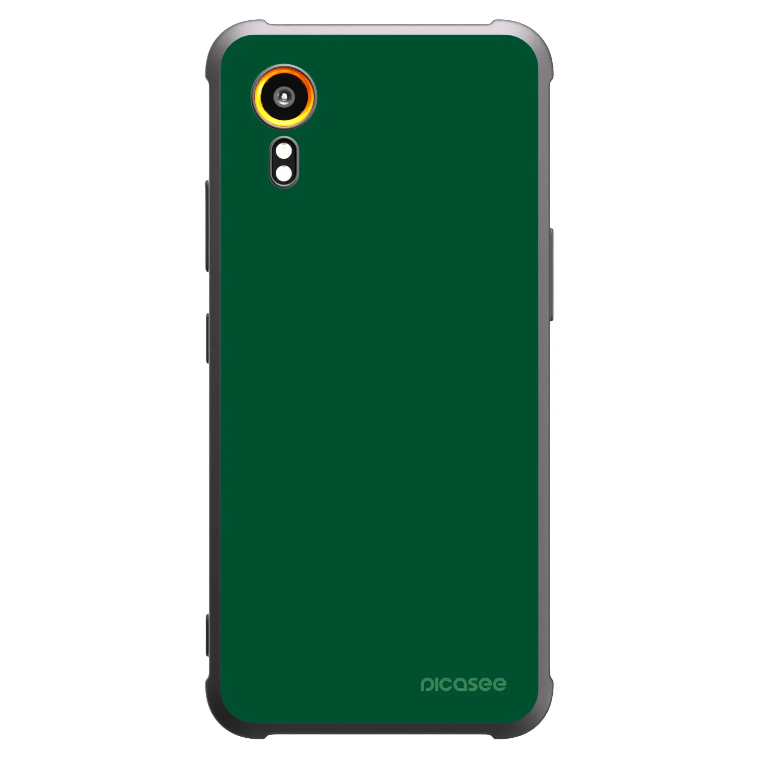 Picasee crna silikonska maskica za Samsung Galaxy Xcover 7 - Green Gleam