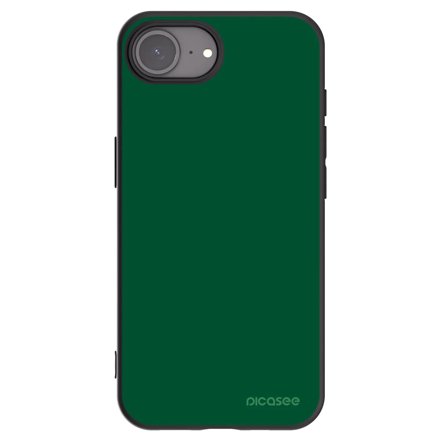 Picasee crna silikonska maskica za Apple iPhone 17e - Green Gleam