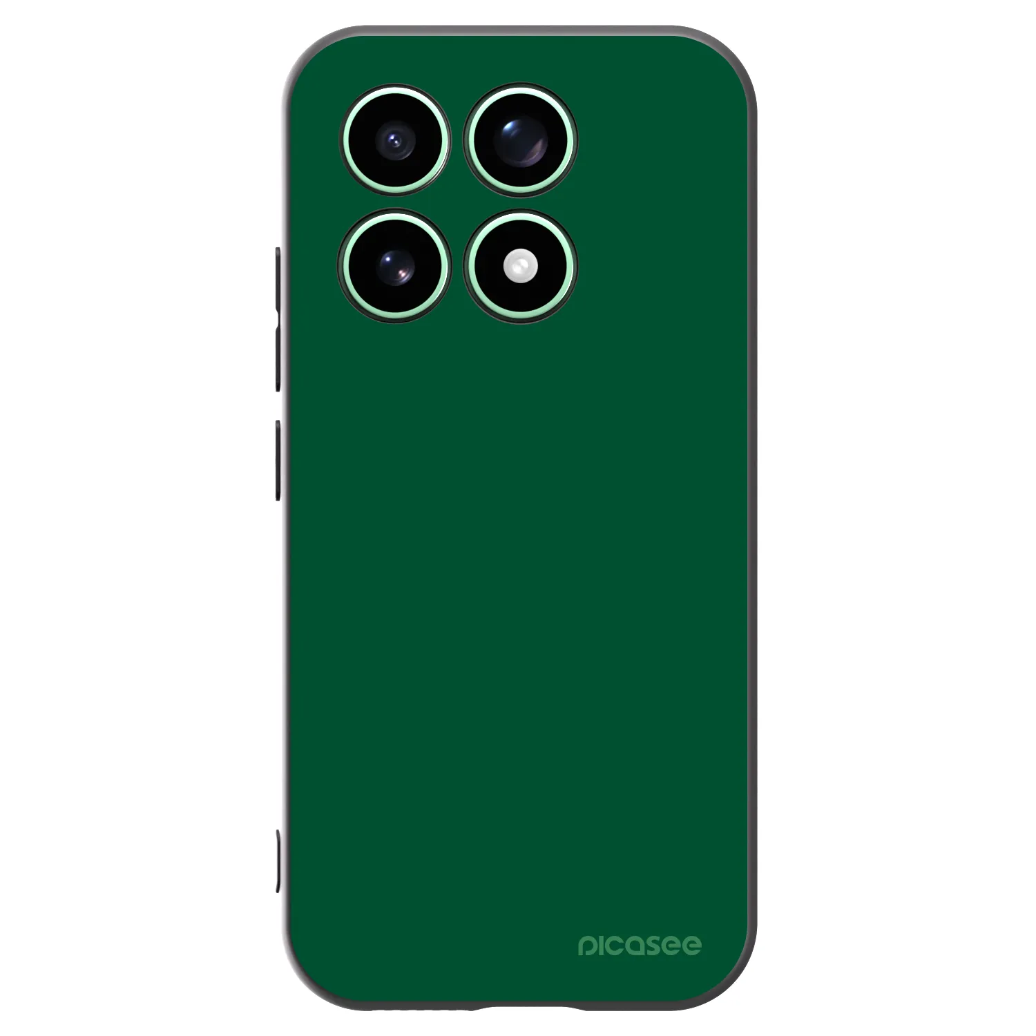 Picasee crna silikonska maskica za Xiaomi 17 - Green Gleam