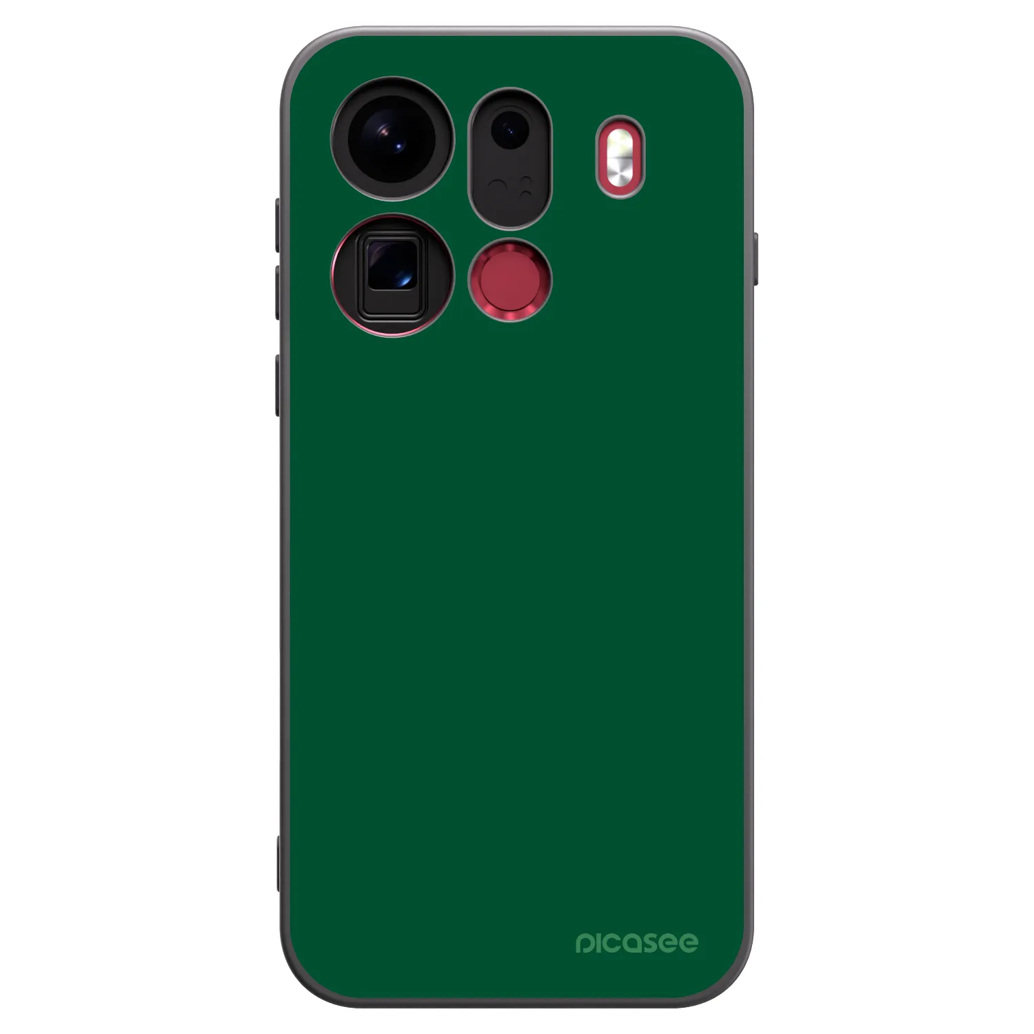 Picasee crna silikonska maskica za OPPO Find X9 Pro - Green Gleam
