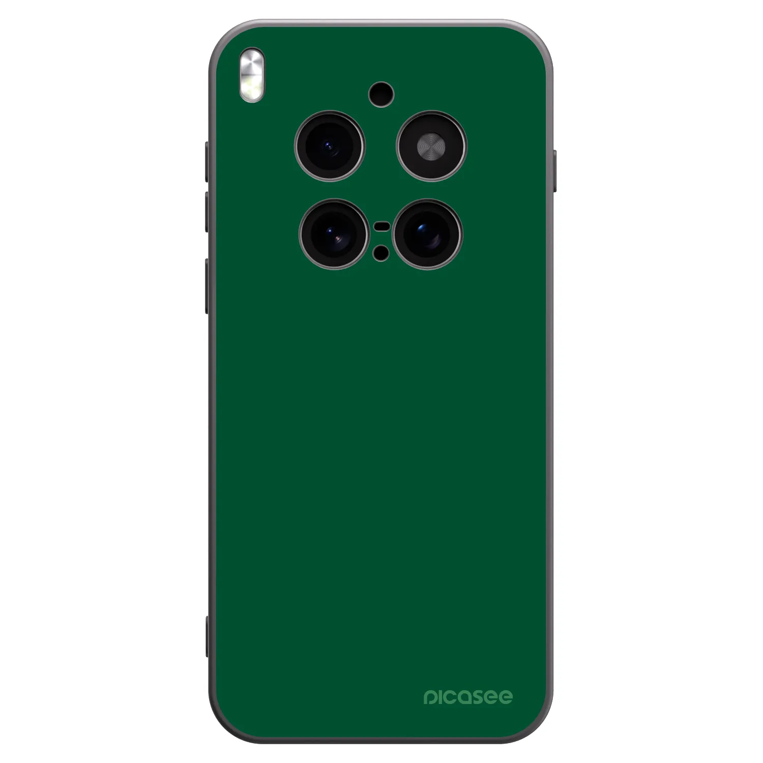 Picasee crna silikonska maskica za Vivo X300 Pro - Green Gleam