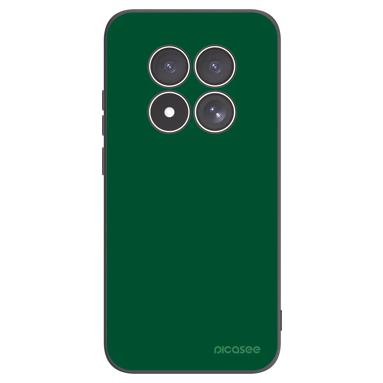 Picasee crna silikonska maskica za Xiaomi Redmi Note 15 Pro 5G - Green Gleam