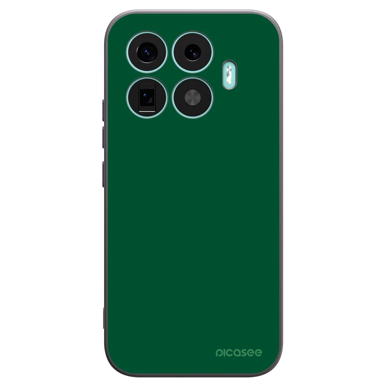 Picasee crna silikonska maskica za Xiaomi 17T - Green Gleam