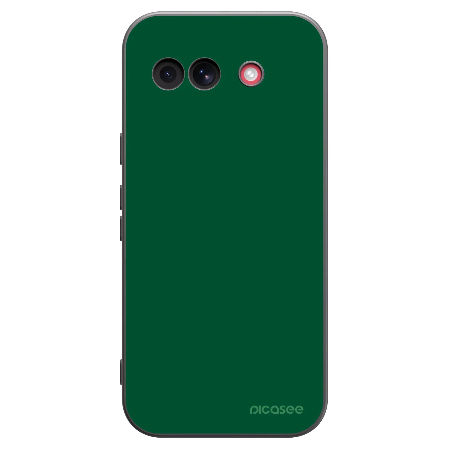 Picasee crna silikonska maskica za Google Pixel 10a - Green Gleam