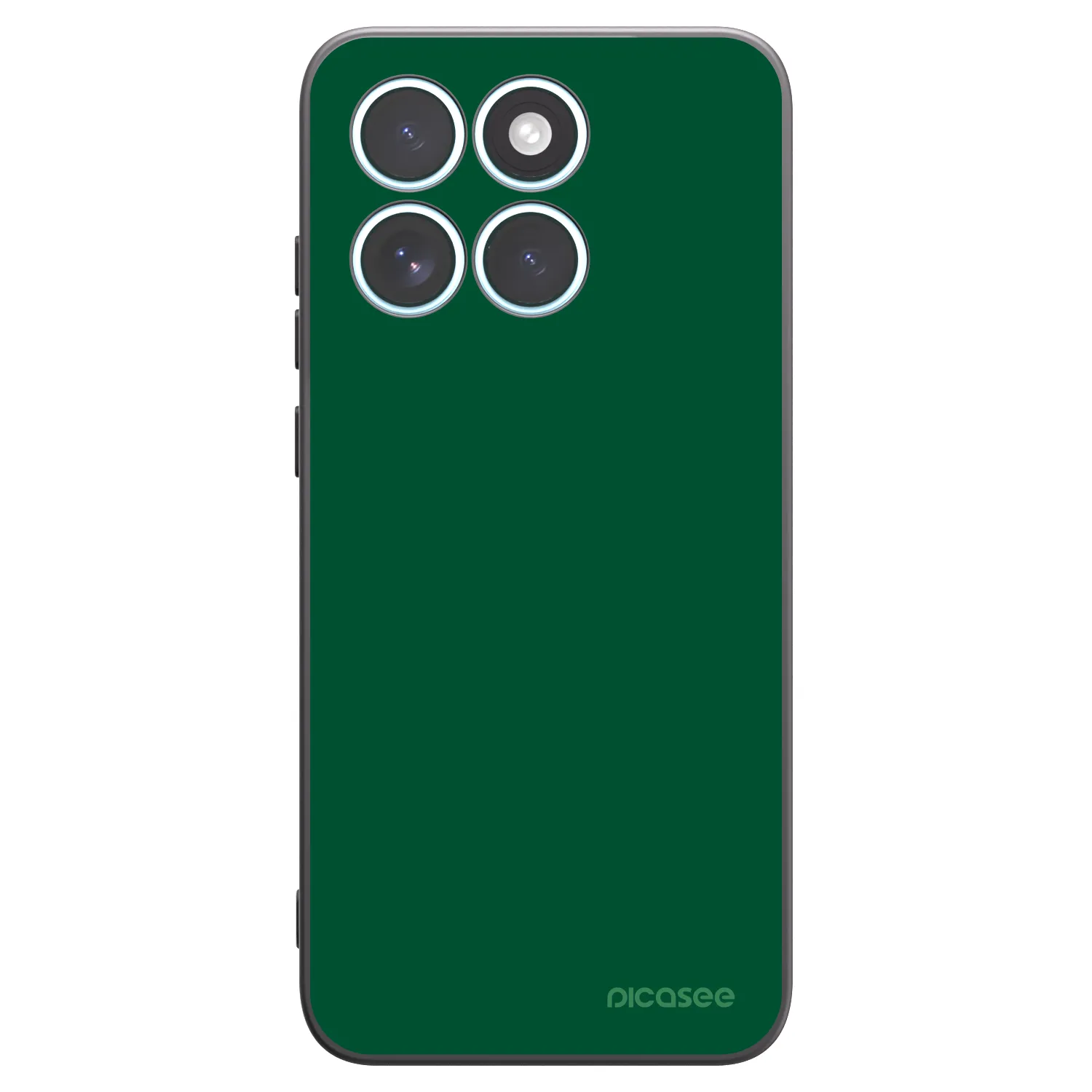 Picasee crna silikonska maskica za Motorola Edge 70 Fusion - Green Gleam