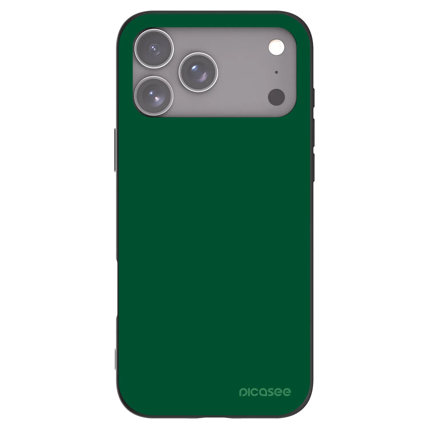 Picasee crna silikonska maskica za Apple iPhone 18 Pro Max - Green Gleam