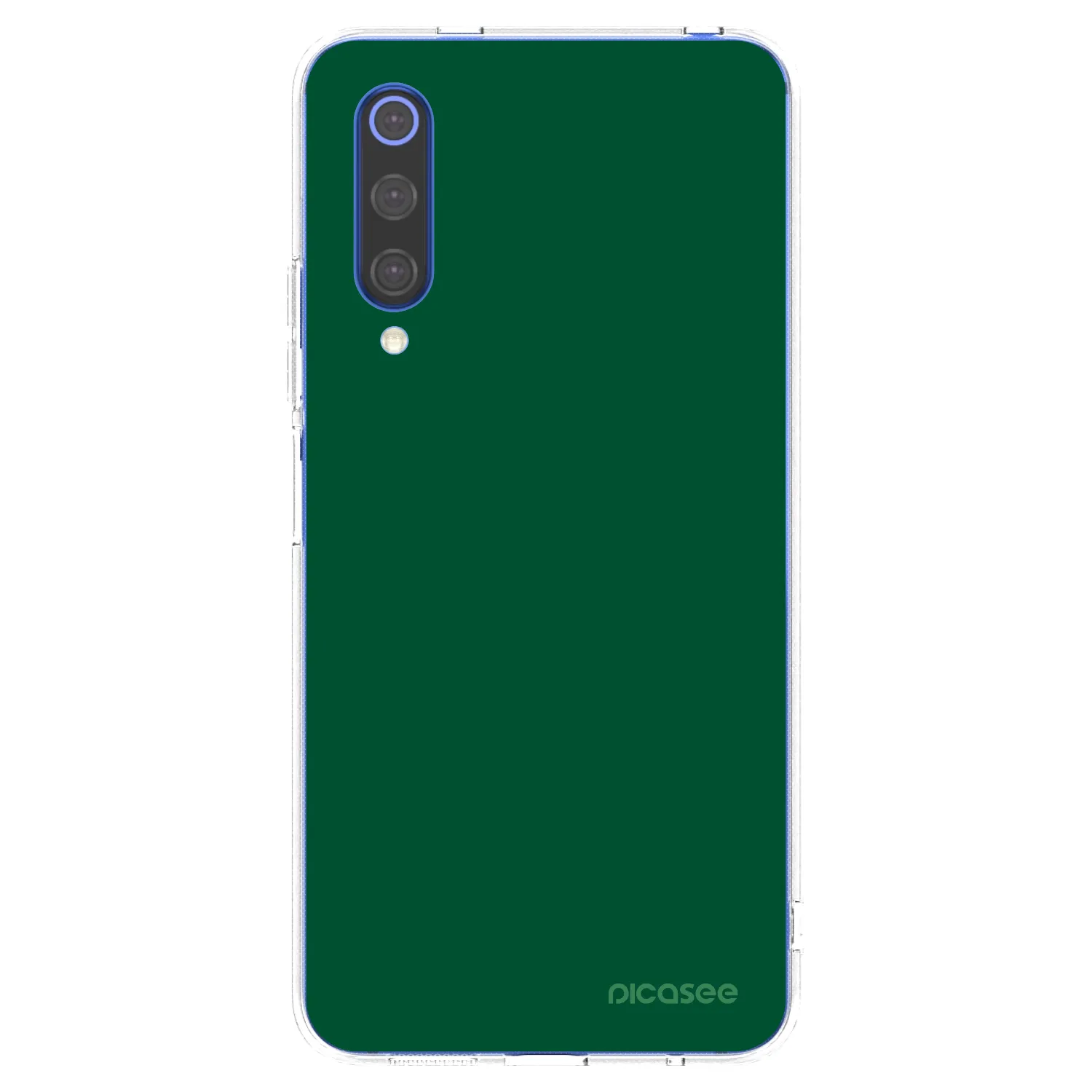 Picasee silikonska prozirna maskica za Xiaomi Mi 9 SE - Green Gleam