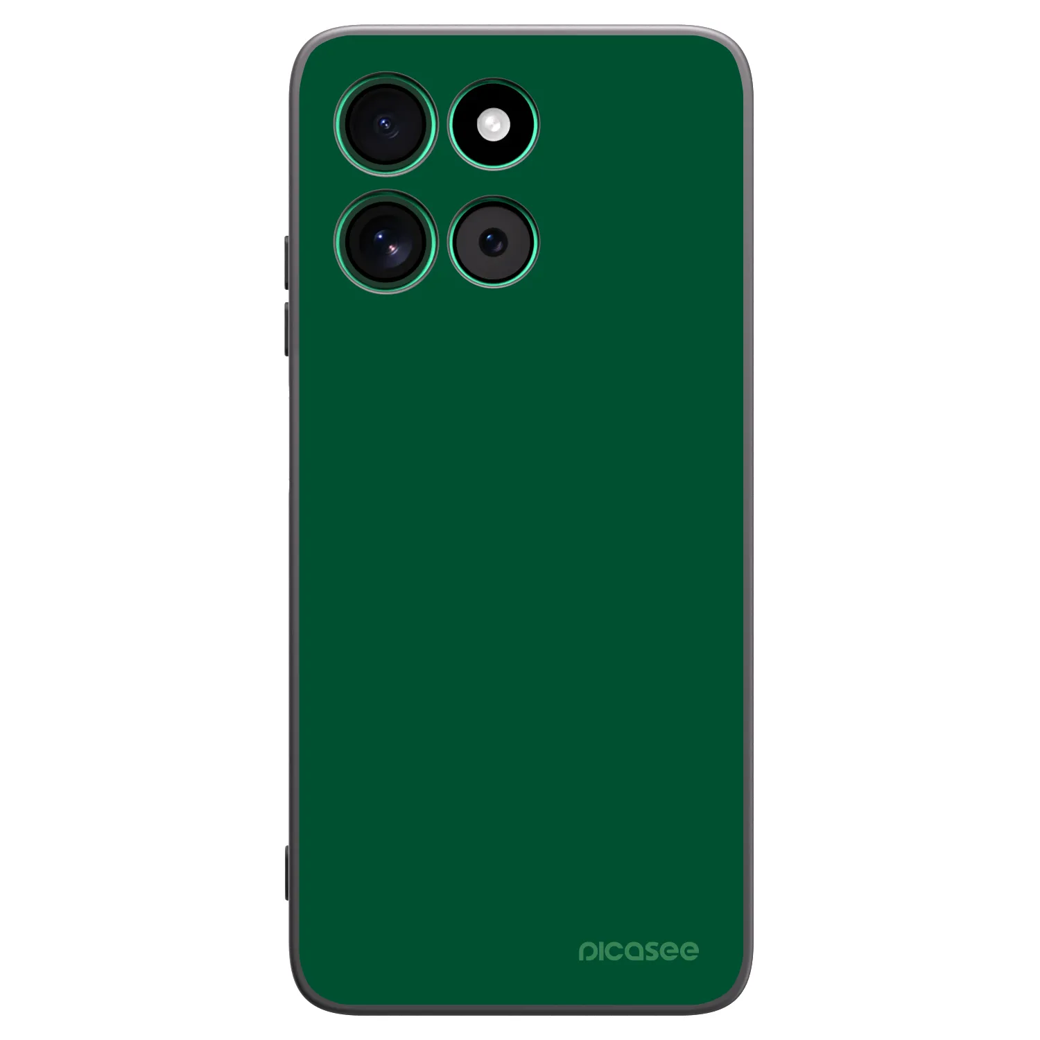 Picasee crna silikonska maskica za Motorola Moto G57 Power - Green Gleam