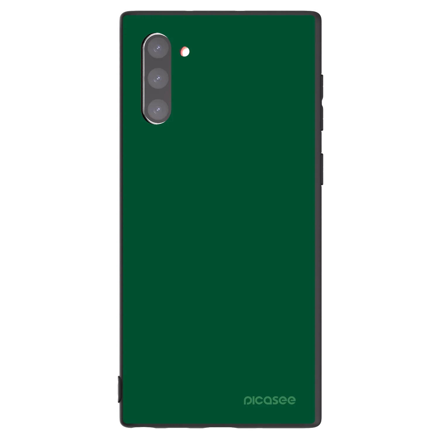 Picasee crna silikonska maskica za Samsung Galaxy Note 10 N970F - Green Gleam