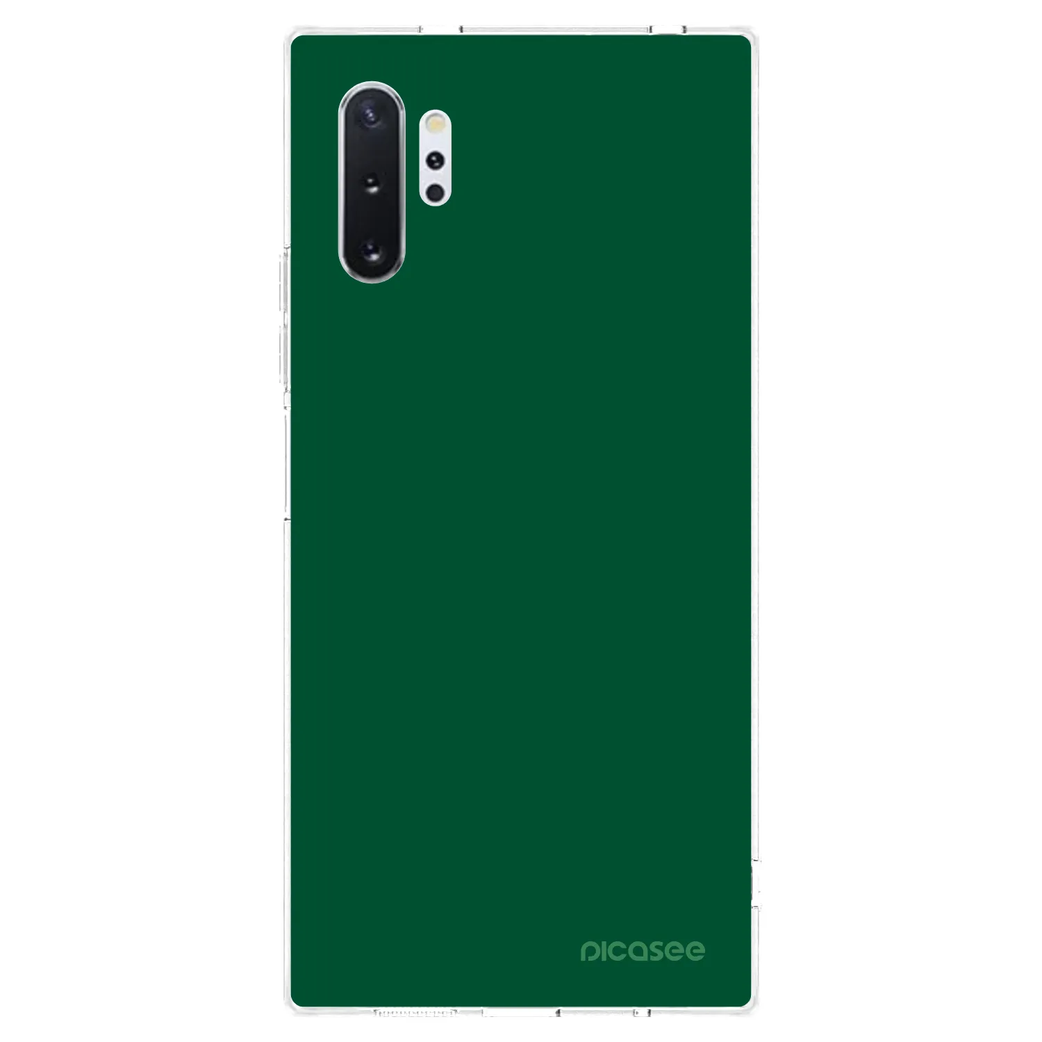 Picasee silikonska prozirna maskica za Samsung Galaxy Note 10+ N975F - Green Gleam