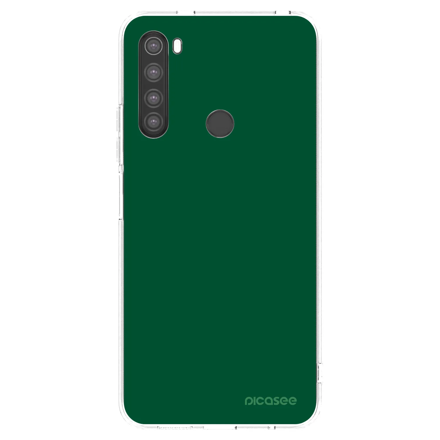 Picasee silikonska prozirna maskica za Xiaomi Redmi Note 8 - Green Gleam