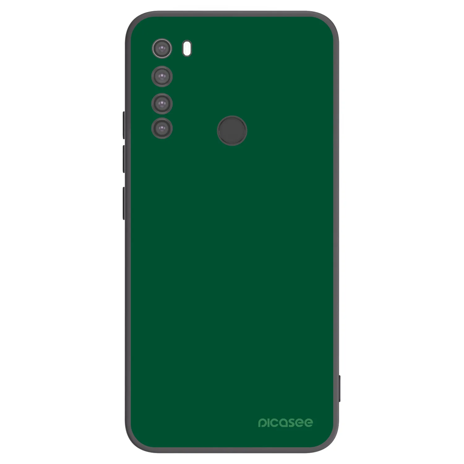 Picasee crna silikonska maskica za Xiaomi Redmi Note 8 - Green Gleam