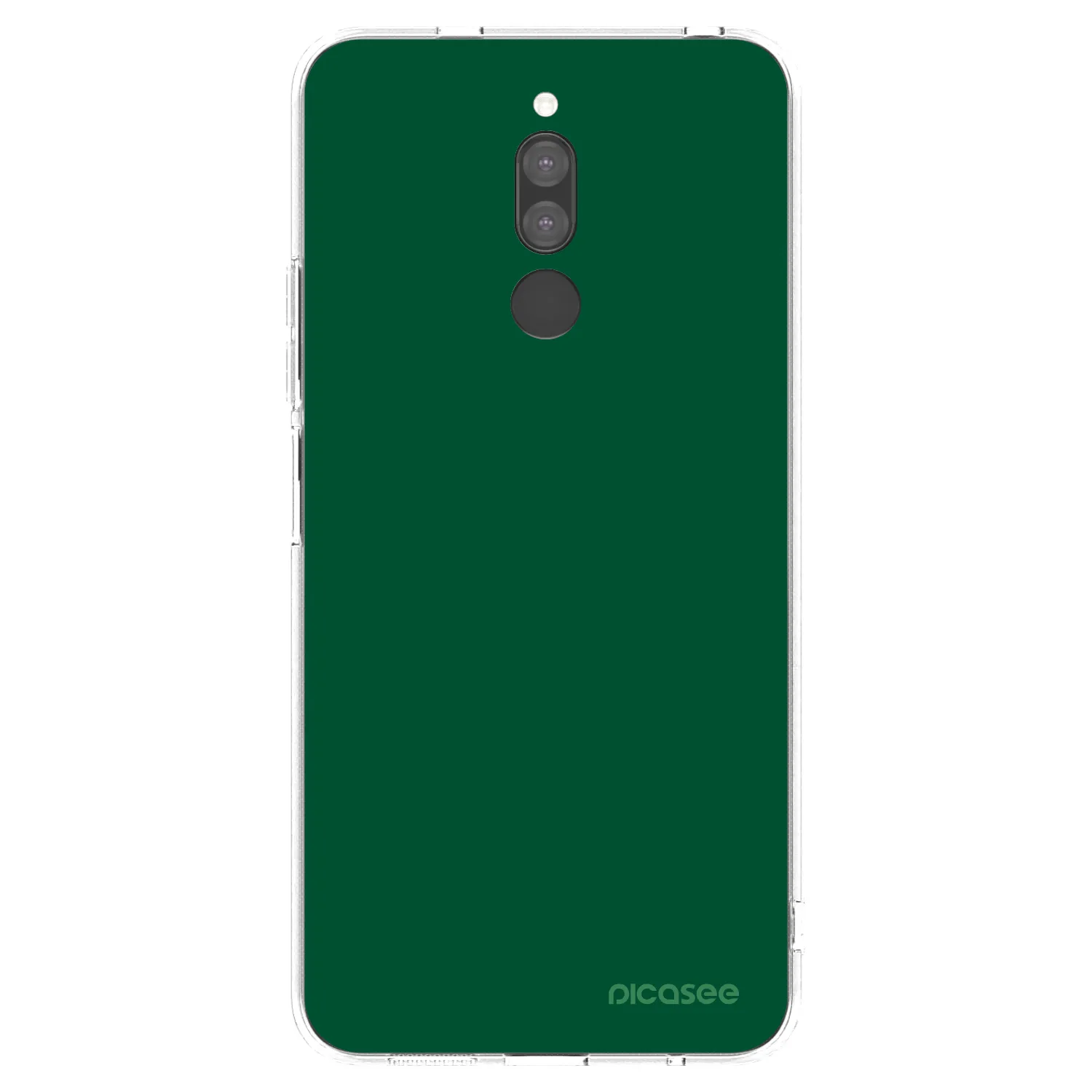Picasee silikonska prozirna maskica za Xiaomi Redmi 8 - Green Gleam